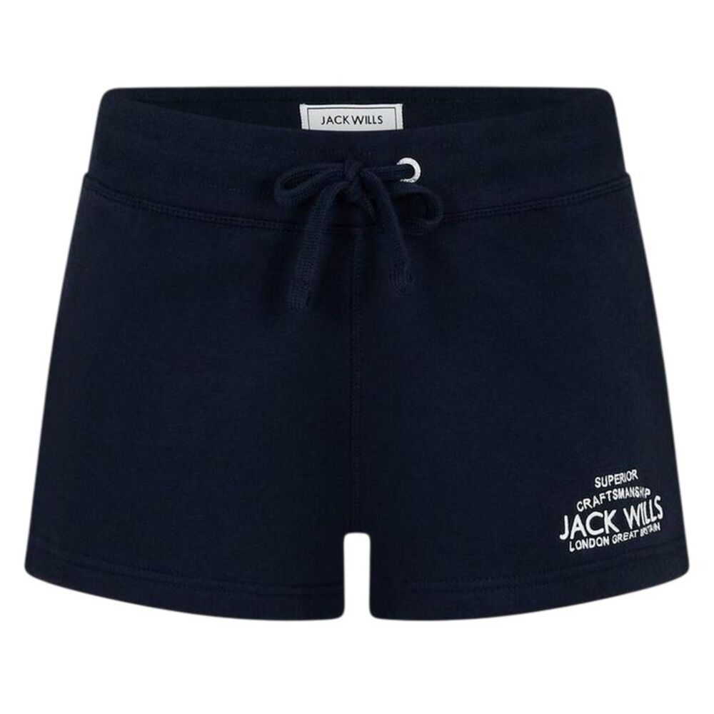 Jack Wills Womens/Ladies Logo Sweat Shorts / Navy
